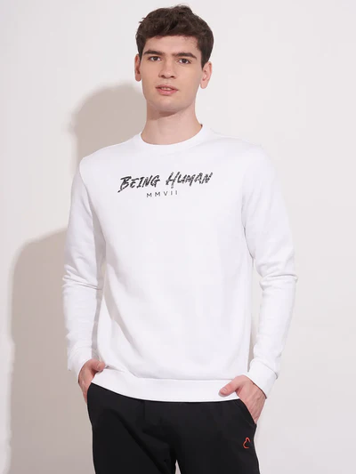 Being Human — White Tee Olive Cargo