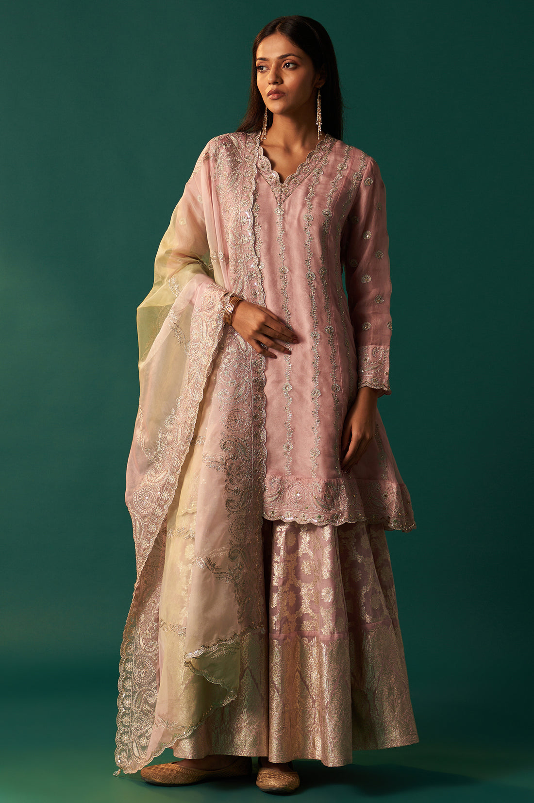 W Gold Anarkali