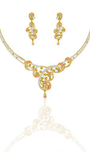 Emerald Jewels — Lakshmi Temple Necklace